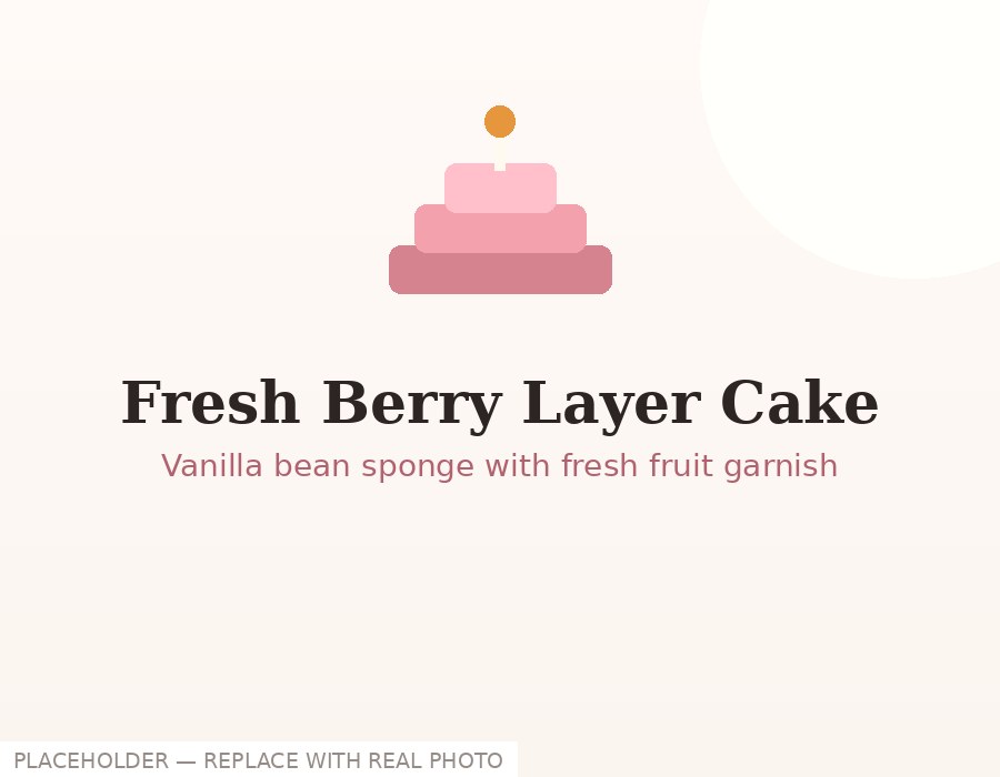 Fresh berry layer cake