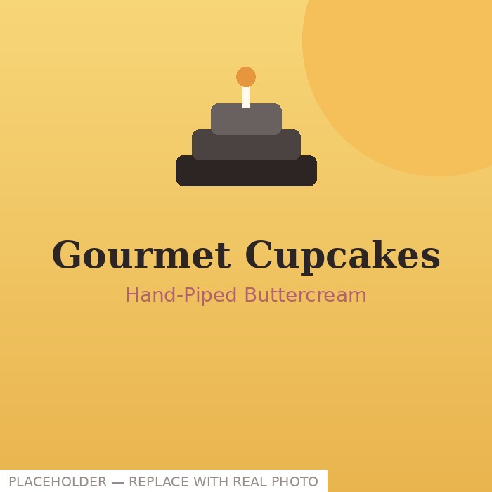 Gourmet cupcakes by Mona's Cakery